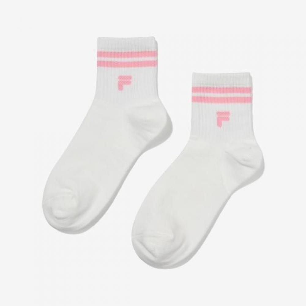 Fila Mid Crew Socks Stripe PINK/240