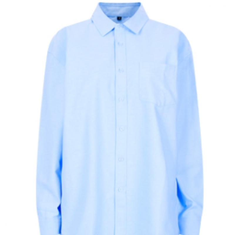 Shop Women S Collar Neck Standard Fit Oxford Long Sleeve Shirt White Int Wbl