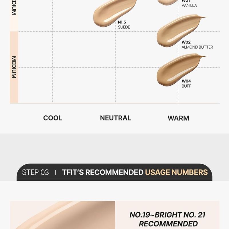 TFIT - Layering Fit Glow Cushion EX - 5 Colors