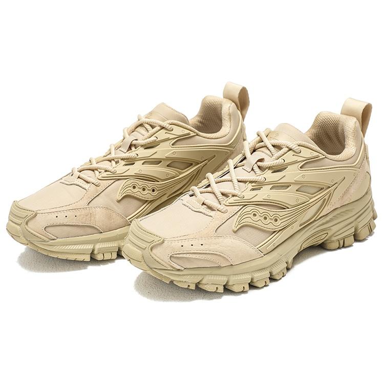 Saucony Cushioning Slip Resistant Abrasion Resistant Low top Casual Running Shoes Unisex Sand S79044-5
