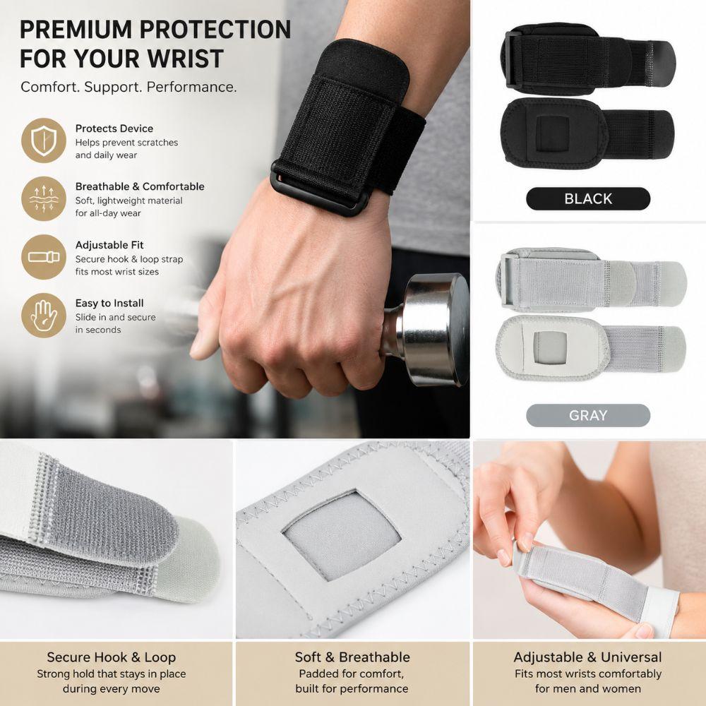Adjustable Smartwatch Protector Case Weatherproof Watch Strap Cover Protective Watch Wrap Outdoor
