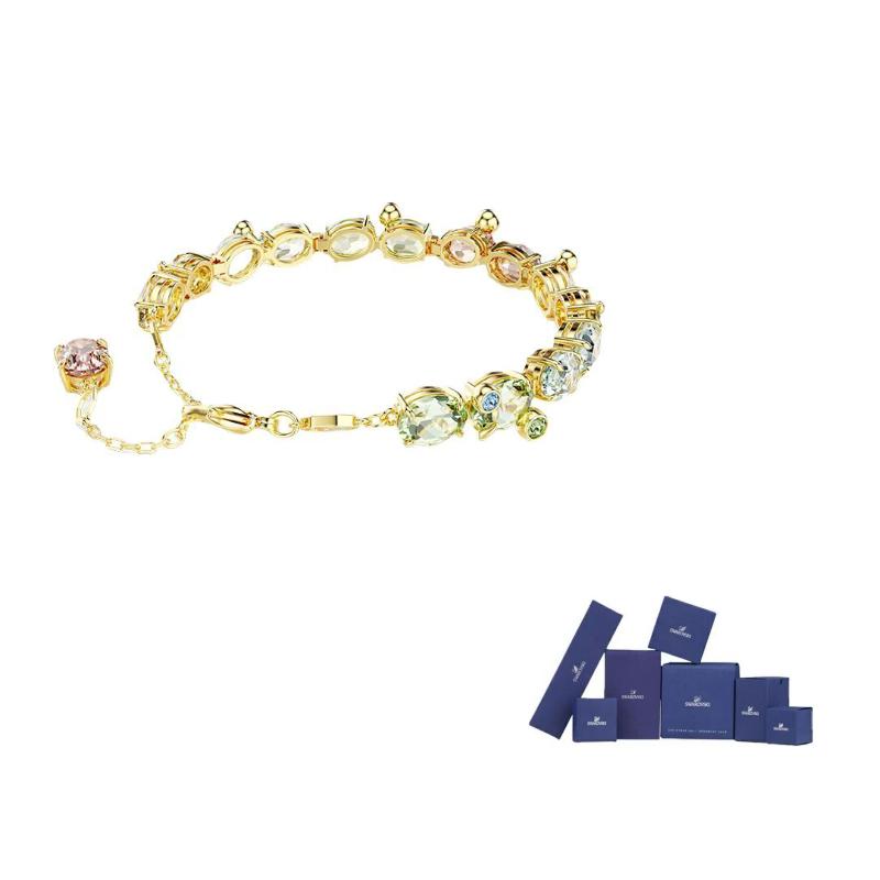 Swarovski Tennis Gem Bracelet F-Original brand box (color random)