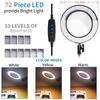 3 Colors LED Magnifying Glass  72LED 8X/10X NEW Illuminated Magnifier USB for Soldering Iron Repair/Table Lamp/Skincare Beauty