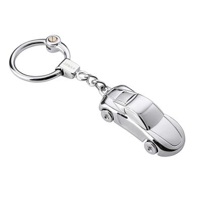 Rockyu Keychain Car-shaped LED Light Made Zinc Alloy Cute Mini Car Design Men Available Multiple Colors Key Ring Stylish Easy Carry Small Item Ideal