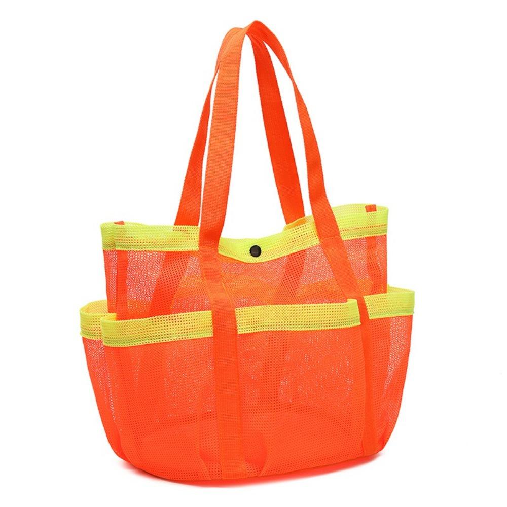 Portable Mesh Beach Storage Bag Breathable Toiletry Bag for Cruise Swim Vacation Essentials
