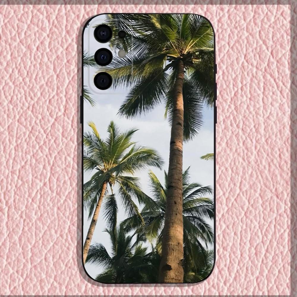 Coconut Palm Tree  Phone Case For Samsung S25,S24,S21,S22,S23,S30,Ultra,S20,Plus,Fe,Lite,Note,10,9,5G Black Cover