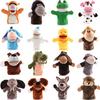 Wholesale Plush Toy Hand Puppet Cartoon Animal Doll With Movable Mouth Interactive Toy For Kindergarten And Parent-child Interaction 25cm Tall