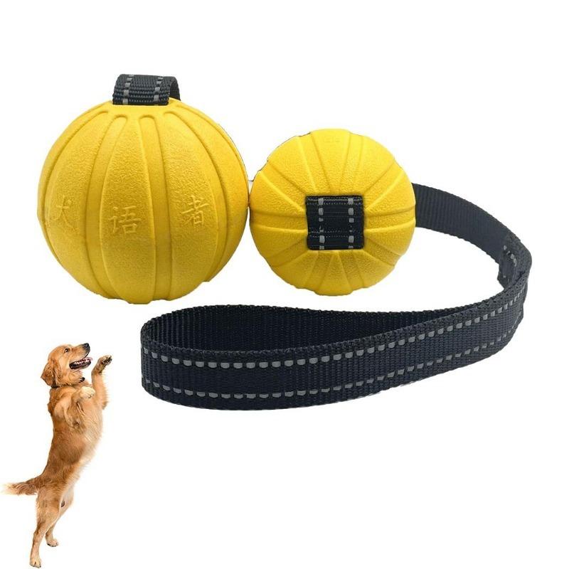Hundespielzeugbälle an einem Seil für kleine, mittelgroße und große Hunde, Kauer, langlebiger, interaktiver Beißball, EVA-Schaumball, schwimmt