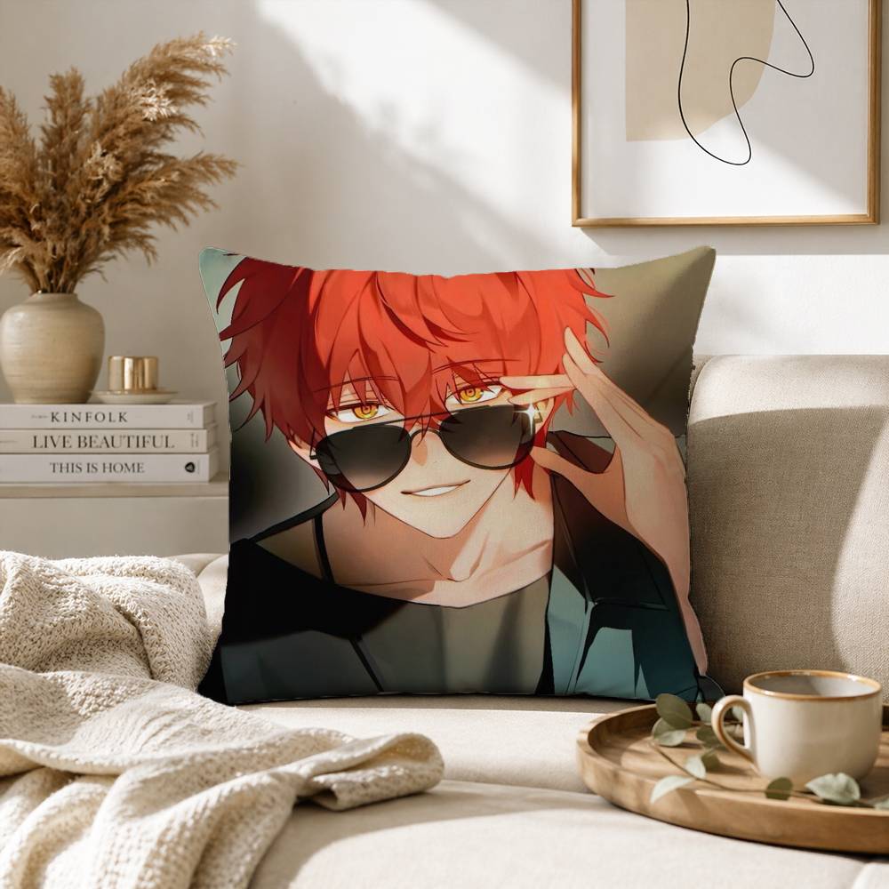 Anime Mystic Messenger Game Pillow Case for Sofa Living Room Home office Decor Protective Cover