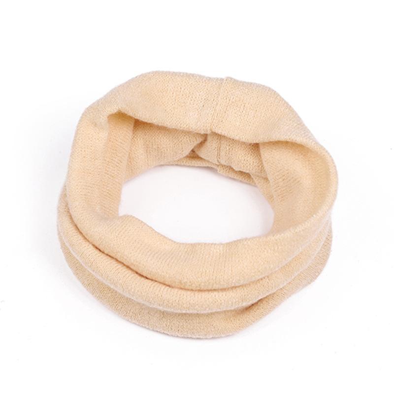 Knitted Wool Scarf Autumn and Winter Solid Color Single Circle Warm Neck Cover Outdoor Versatile Single Layer Scarf