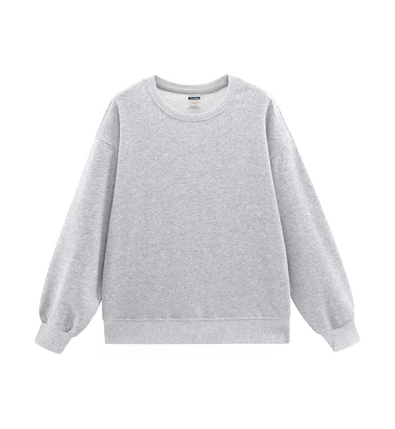 360G Terry Loop Drop-Shoulder Sweatshirt Women's Fall Winter Casual Loose-Fit 3D Silhouette Couple's Top Fashion Basic Women's Sweatshirt