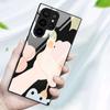 Cartoon Phone Case For Samsung Galaxy S22 Plus Ultra Cute Duck Glass Cases For Galaxy S20 Fe S21ultra S23plus S21fe Black Cover