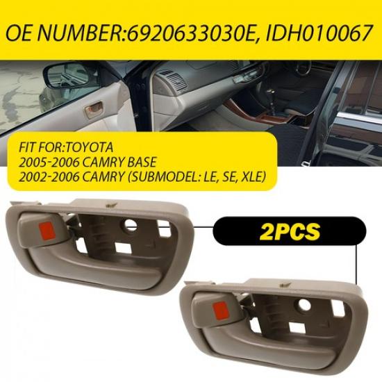 2x Внутренняя ручка двери водителя слева для Toyota Camry 2002-2006 EXV