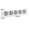 Apartment Heating Fireplace Cooling Fan Automatic Fan Heater Automatic Thermostat Easy To Install Energy-saving