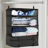 Multifunctional Clothing Storage Bag RV Camper Three-Layer Foldable Travel Storage Box Hanging Organizer For Caravan Motorhome