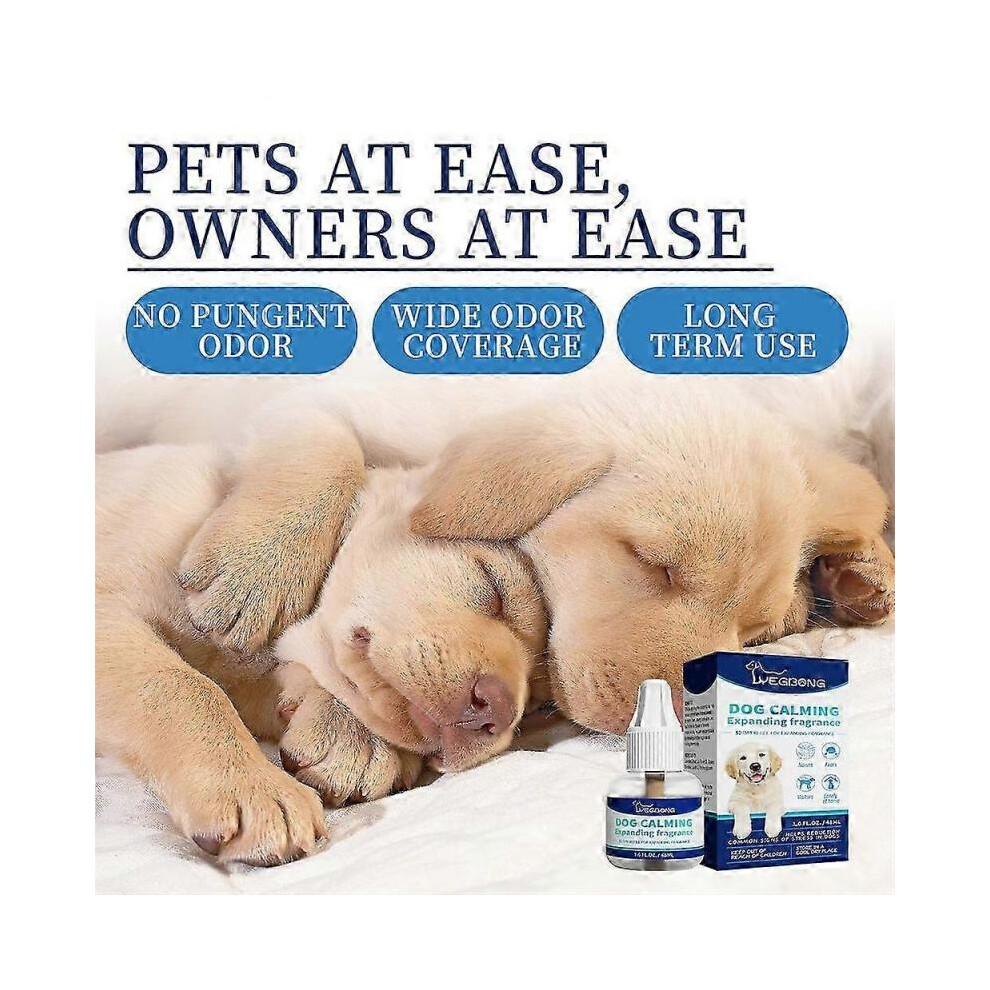 3pcs Dog Calming Pheromone Diffuser Refill - Relieves Anxiety & Stress, Reduces Barking & Chewing