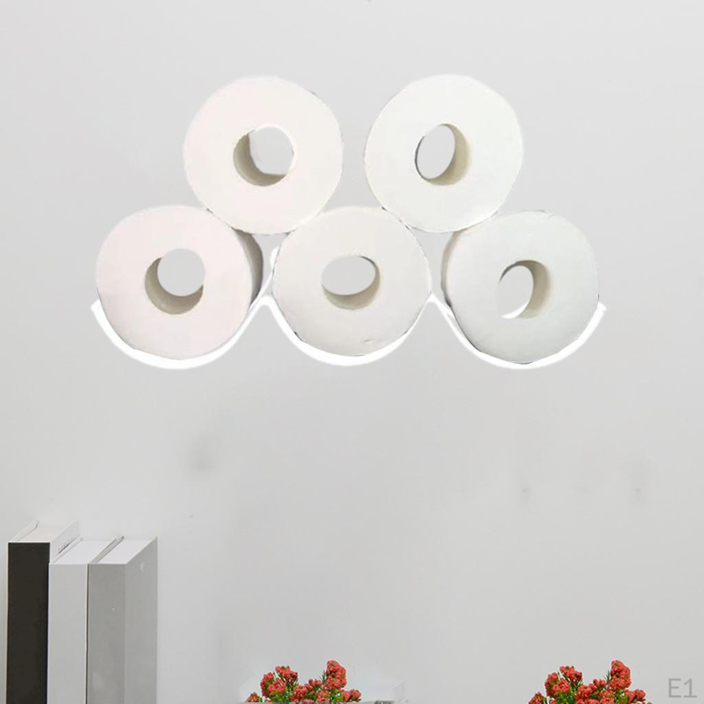 Depozitarea șervețelelor de baie, montată sau în picioare, conține 6 role de hârtie