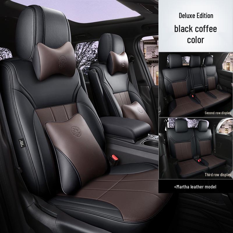 All-Season Universal Leather Seat Cover, Wear-Resistant, Full Coverage, Fits All Car Models