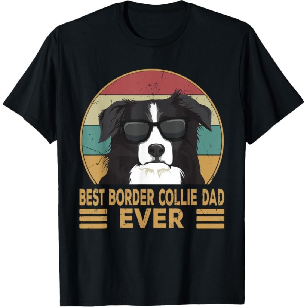 

Best Border Collie Dad Ever Funny Dog Gift for Men and Boys T-Shirt XXXXXL чорний