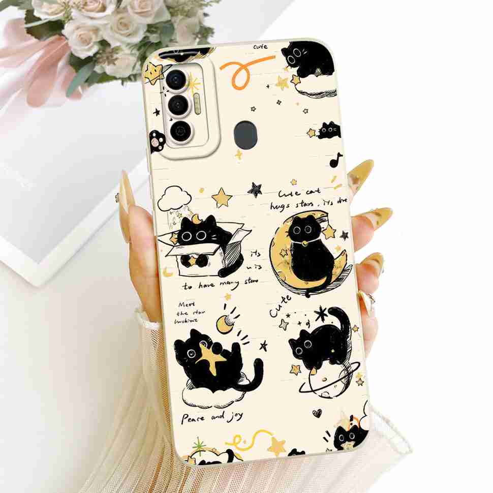 For Tecno Spark 7 Fashion Dragon Shockproof Protector Protective Phone Casing Spark7 7P 7Pro KF6 KF7j Soft Silicone Case Cover