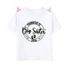 Children's T-Shirt Big Brother Big Sister Print Summer Short Sleeve Tops Fashion O-Neck Tees Outdoor Casual Children's Clothing