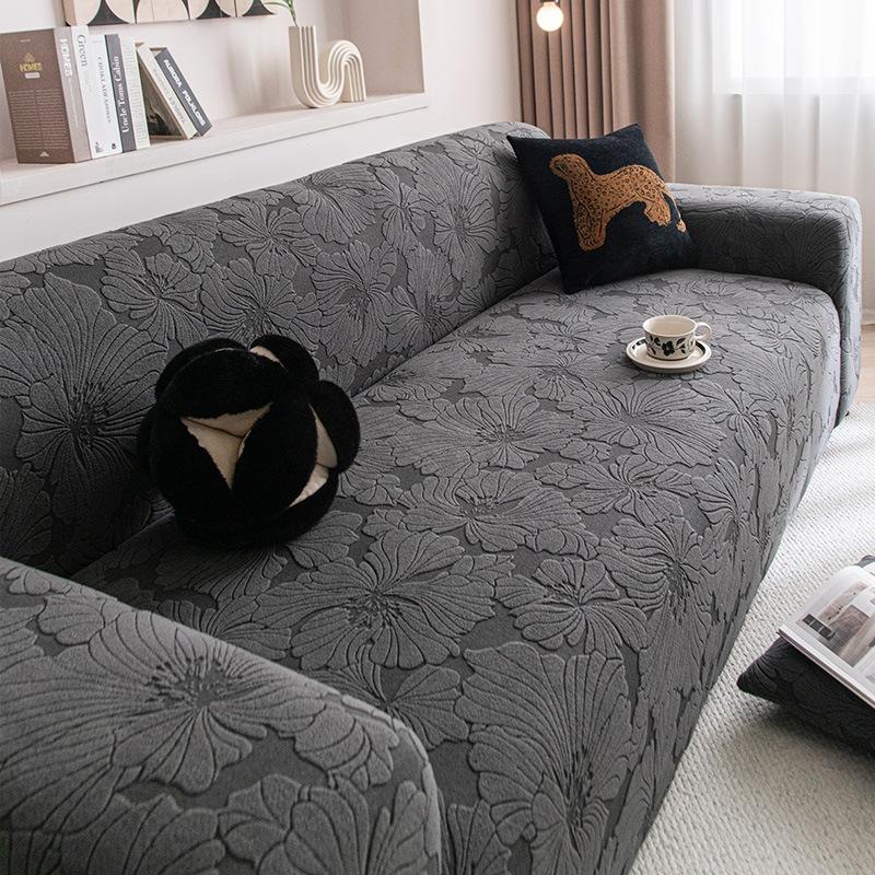 Elastic 1pc Striped Sofa Cover | Anti-Scratch & Non-Slip Couch Protector for All Seasons, Fits Single to Four-Seater Sofas