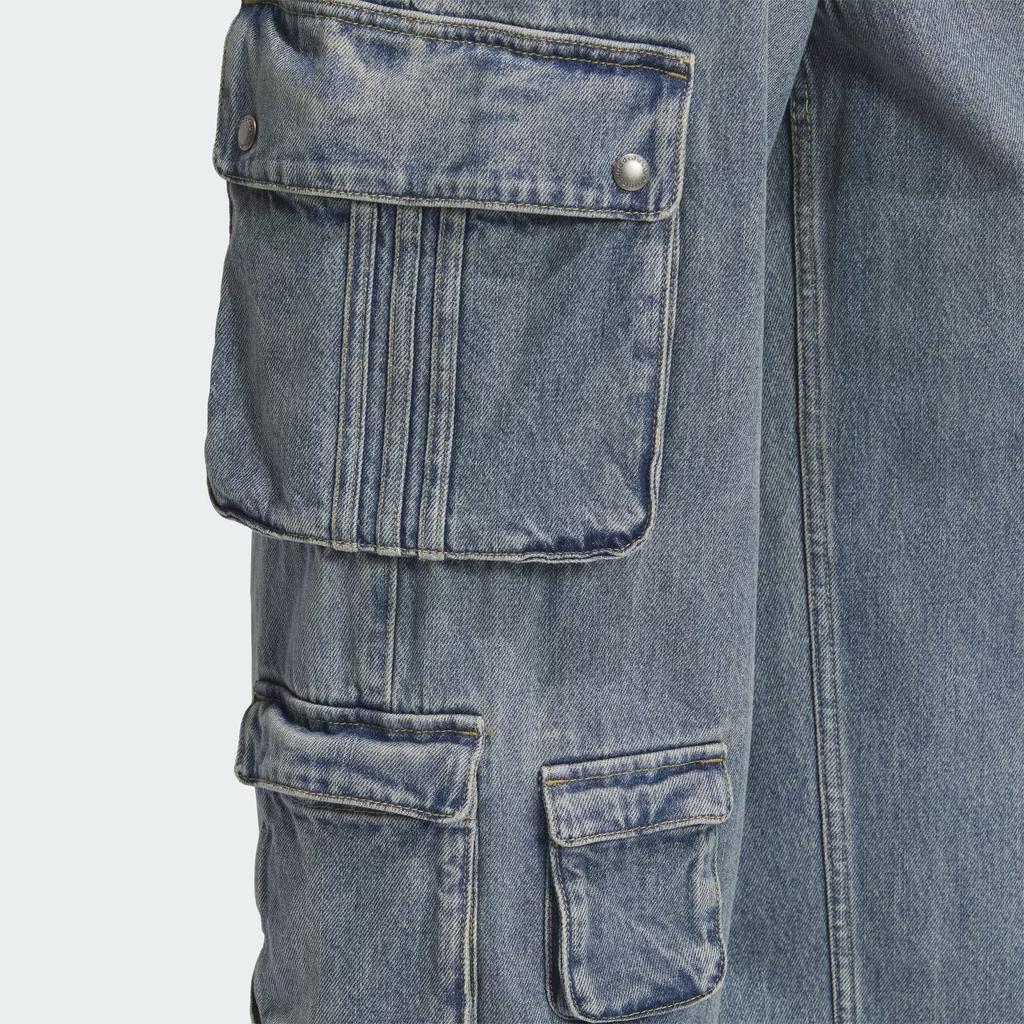 Adidas Originals DENIM CARGO P B Jeans Men's Denim Blue JY0204-