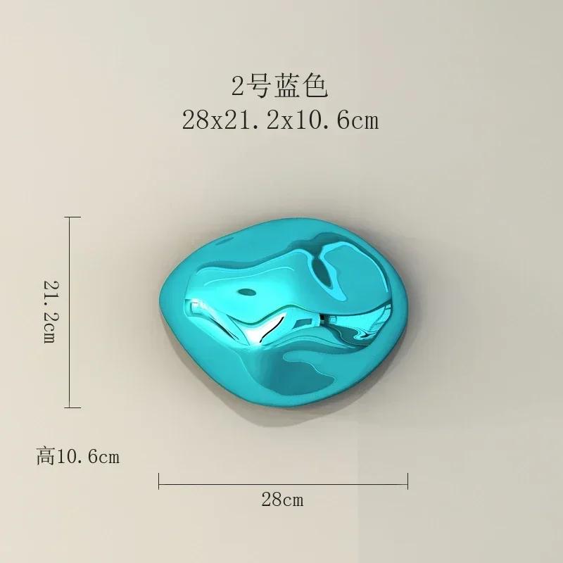Abstract Three-dimensional Stone Wall Hanging Living Room Decoration Electroplating Simulation Stone Wall Hanging Interior Home