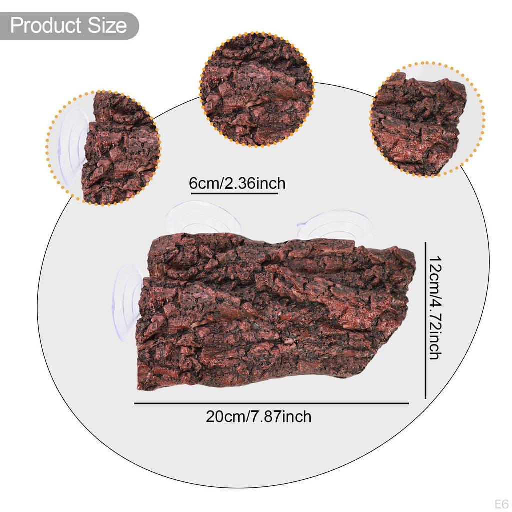 Schildkröten Sonnenplatz Reptilien Dock Ruhe Terrasse Stein Kletterstufe mit Saugnäpfen für Schildkröten