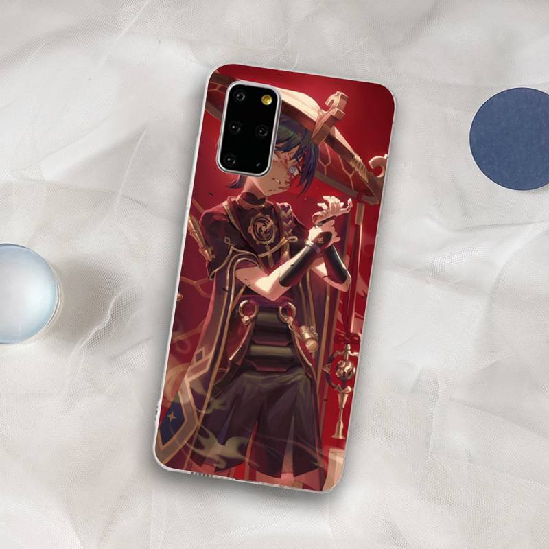 

Чехол для телефона Genshin Impact Scaramouche для Samsung S21 A10 для Redmi Note 7 9 для Huawei P30Pro Honor 8X 10i Redmi Note8T