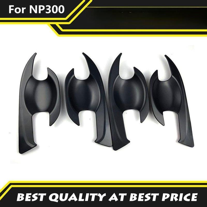 Car Upgrade For Nissan Navara NP300 2015- 4X4 Off-road ABS Matte Black Door Bowl Cover Trim Exterior Car Styling Accessories