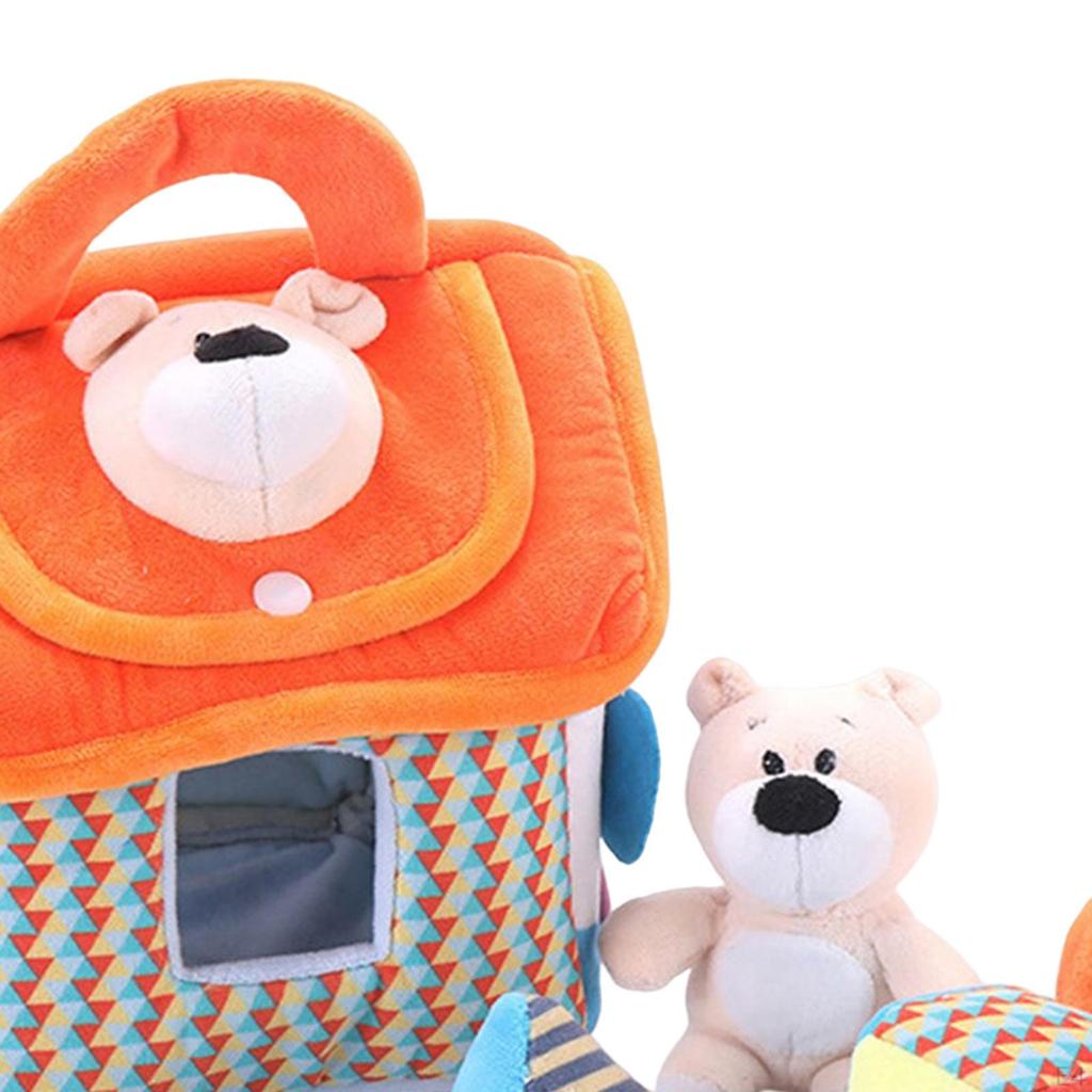 Montessori Soft Cloth block Animal Blocks Interactive Toys Education Sorting Hand Eye Coordination
