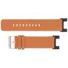 Leather Watch Band Wrist Watch Bands Double Sided Smartwatch Strap Replacement for Amazfit T Rex ProBrown