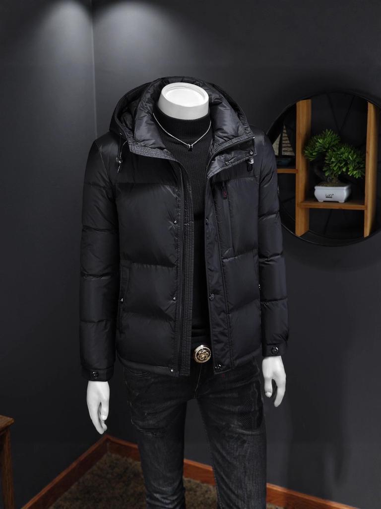 2025 Trendy European Men's Slim Fit Hooded Down Jacket