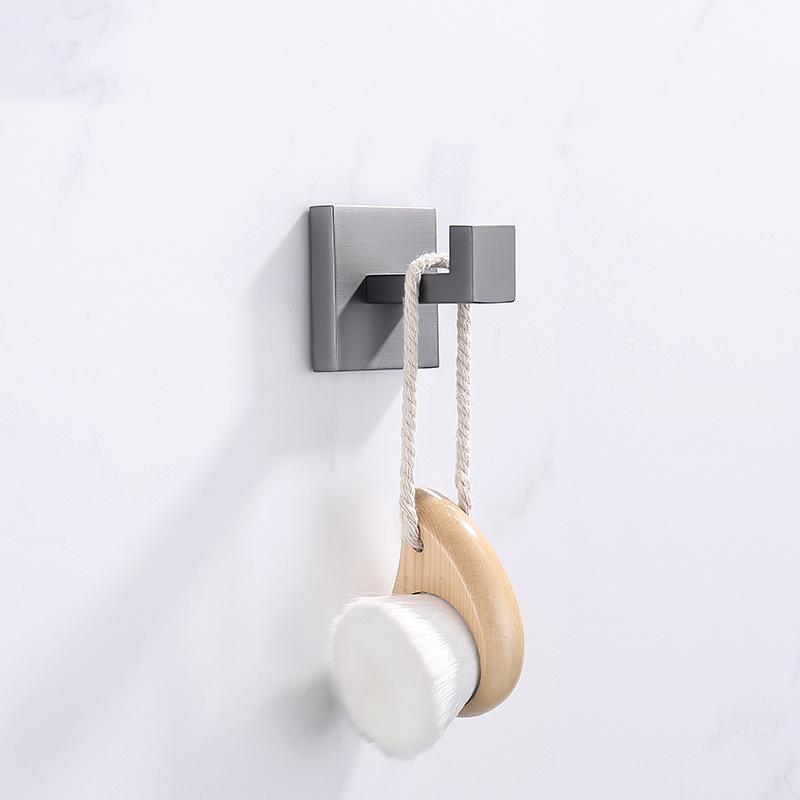 Stainless Steel Gunmetal Nordic Bathroom Towel & Storage Rack Set