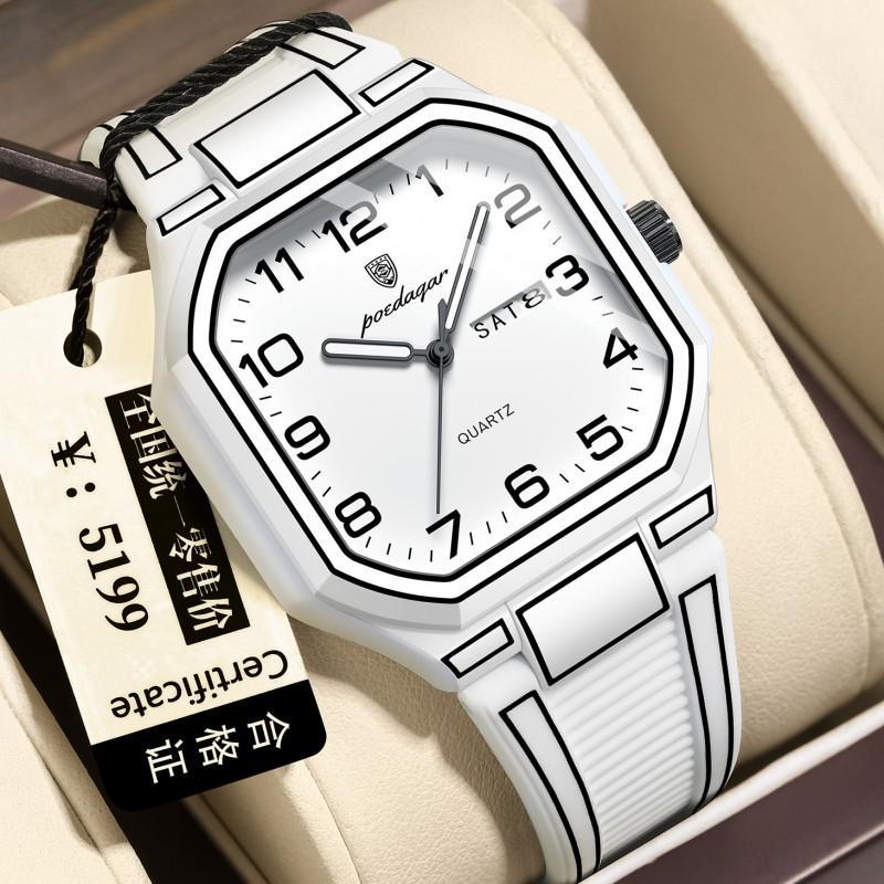 Swiss Creative Casual Luminous Couple Watch Anime Style Quartz Wristwatch Daily Wear