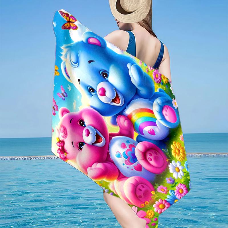 Rainbow Bears  Beach Towel, Super Soft Microfiber, Gift for Her/Him, Birthday, for Pool, Beach, Travel, Home Decor Fan gifts
