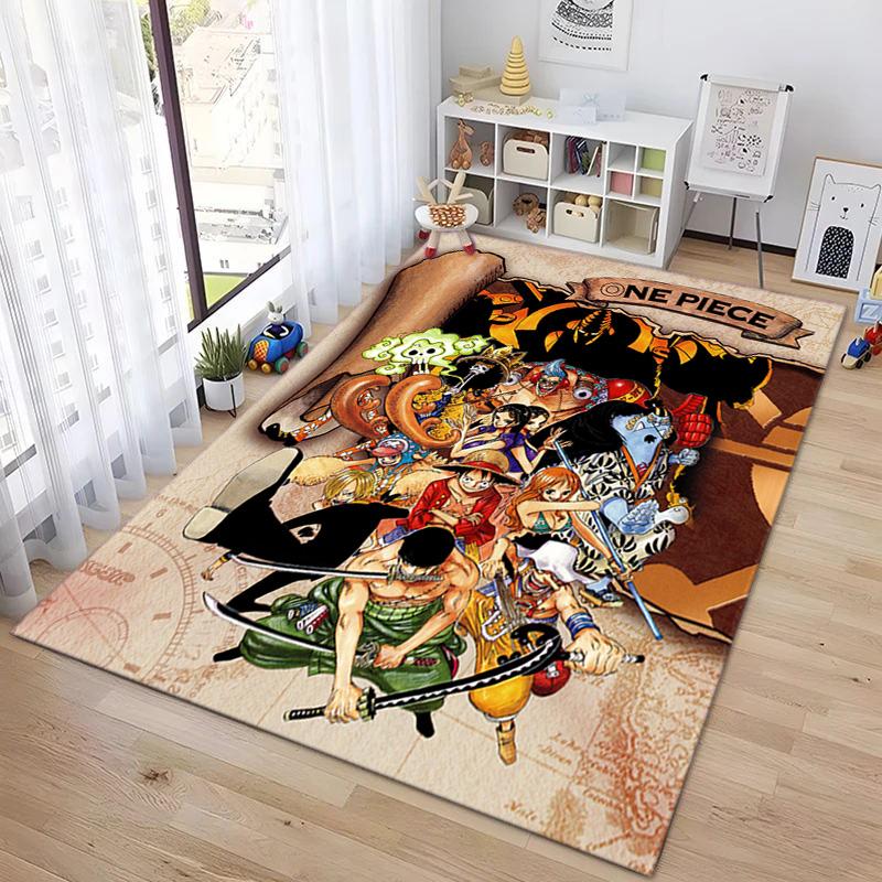 Starring the Japanese Cartoon ONE PIECE Monkey D. Luffy Carpet Is Suitable for Living Room and Bedroom Doormats Office Balcony Decorative Carpet V20