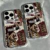 Leopard Lip Print Soft Phone Case For iPhone 17 Air 16 15 14 13 12 11 Pro Max XS XR X 16 7 8Plus 16E SE2 Shockproof Bumper Cover