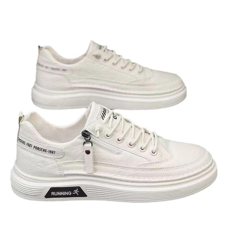 Spring/Summer New Men's Running and Sports Versatile Little White Shoes Men's Casual Leather Board Shoes