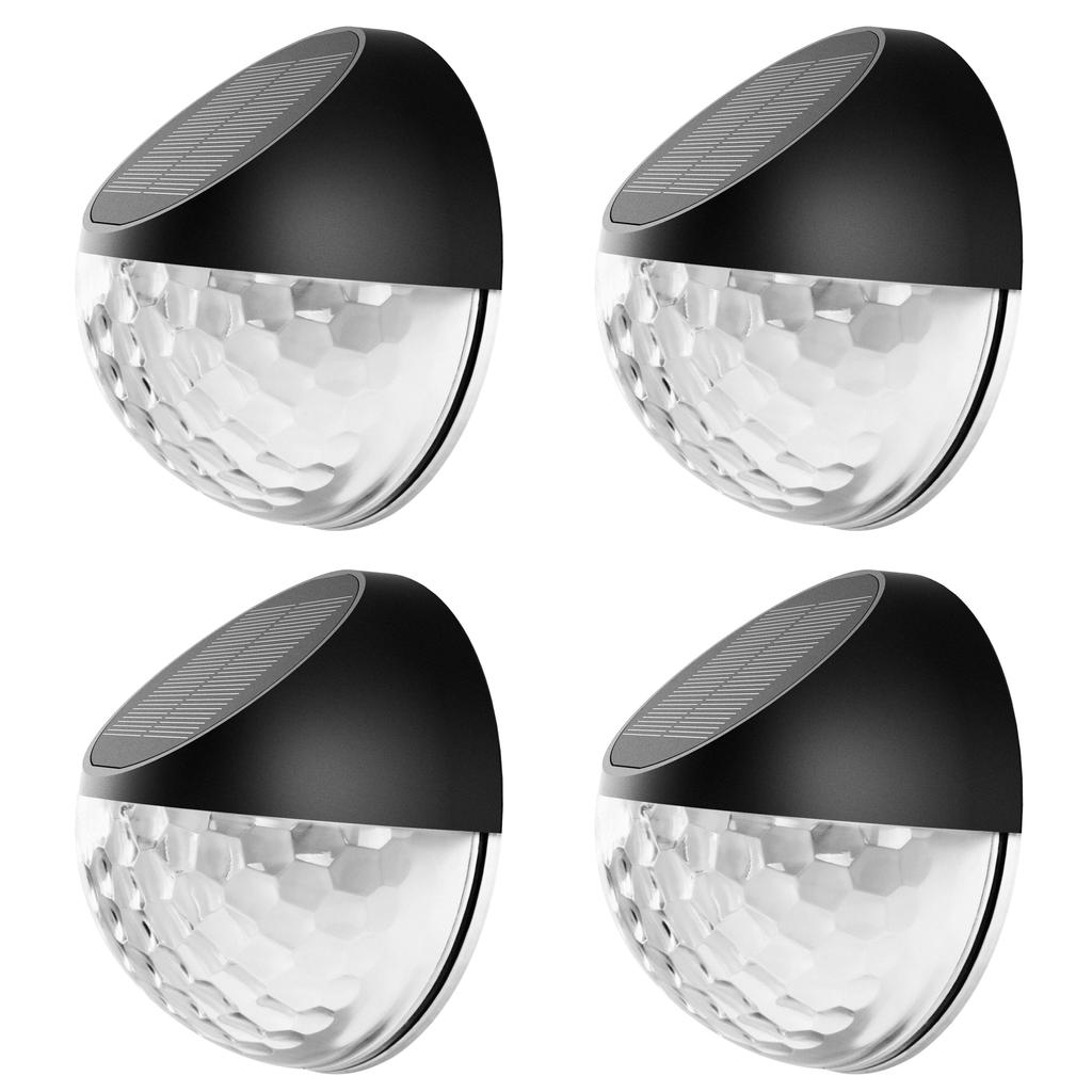 2-4pack Home Solar Fence Light Park Courtyard Outdoor Fence Decoration Landscape Light Deck Ladder Steps Fence Light