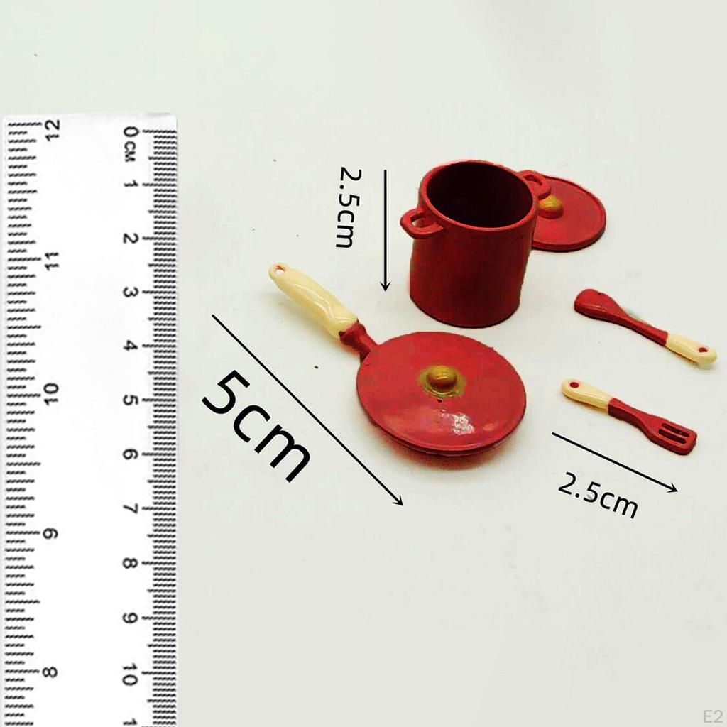 1/12 Cookware Accessories Decoration Party Supplies