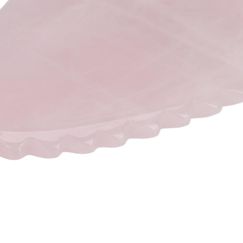 Rose Quartz Gua Sha Tool Travel Portable Soreness Pain Relief Scraping Board for Shoulder Abdomen Legs