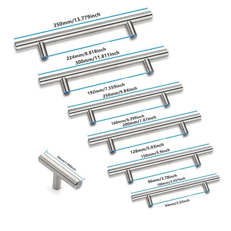 Stainless Steel T-Type Pull Handle for Wardrobe/Cabinet