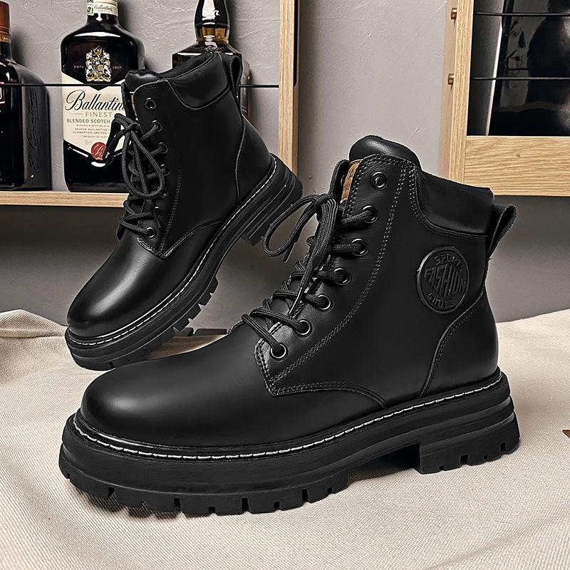 Labor protection shoes men's winter construction site wear-resistant construction work martin boots workwear waterproof anti-slip mountaineering