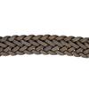 [KIETH] Mesh Leather Belt for Men, Dark Brown, 110cm Fixed Length, Made In Japan, KE21266-39