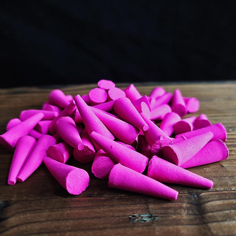60Pcs/bag Mixed Cones Incense Lavender Sandalwood Anxiety Relief Fragrance Incense Cone for Yoga Meditation Relaxation