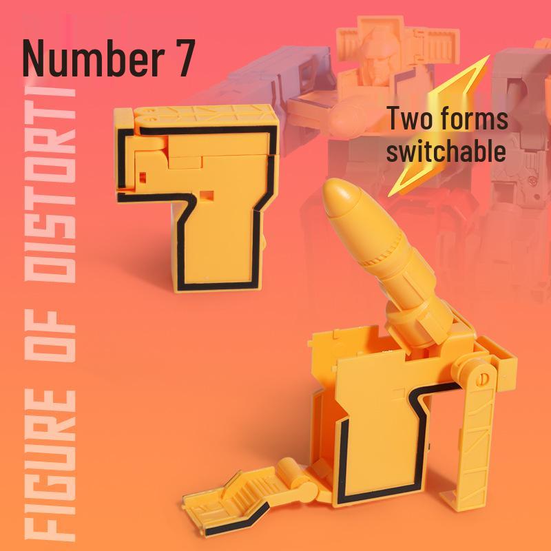 Children's Transforming Robot Car Educational Set