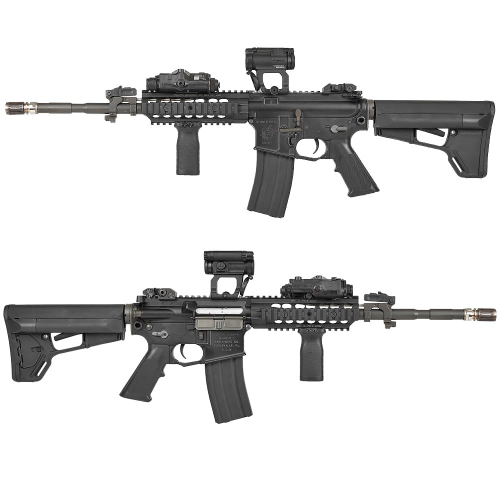 E&C Magpul ACS Carbine Stock Replica, Mil-Spec Diameter Buffer Tube Compatible, Reinforced Polymer, Black