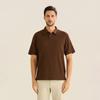 FERRAROMILANO Semi-Over Collar Sweater T-Shirt Brown (Am0Gtty25257)